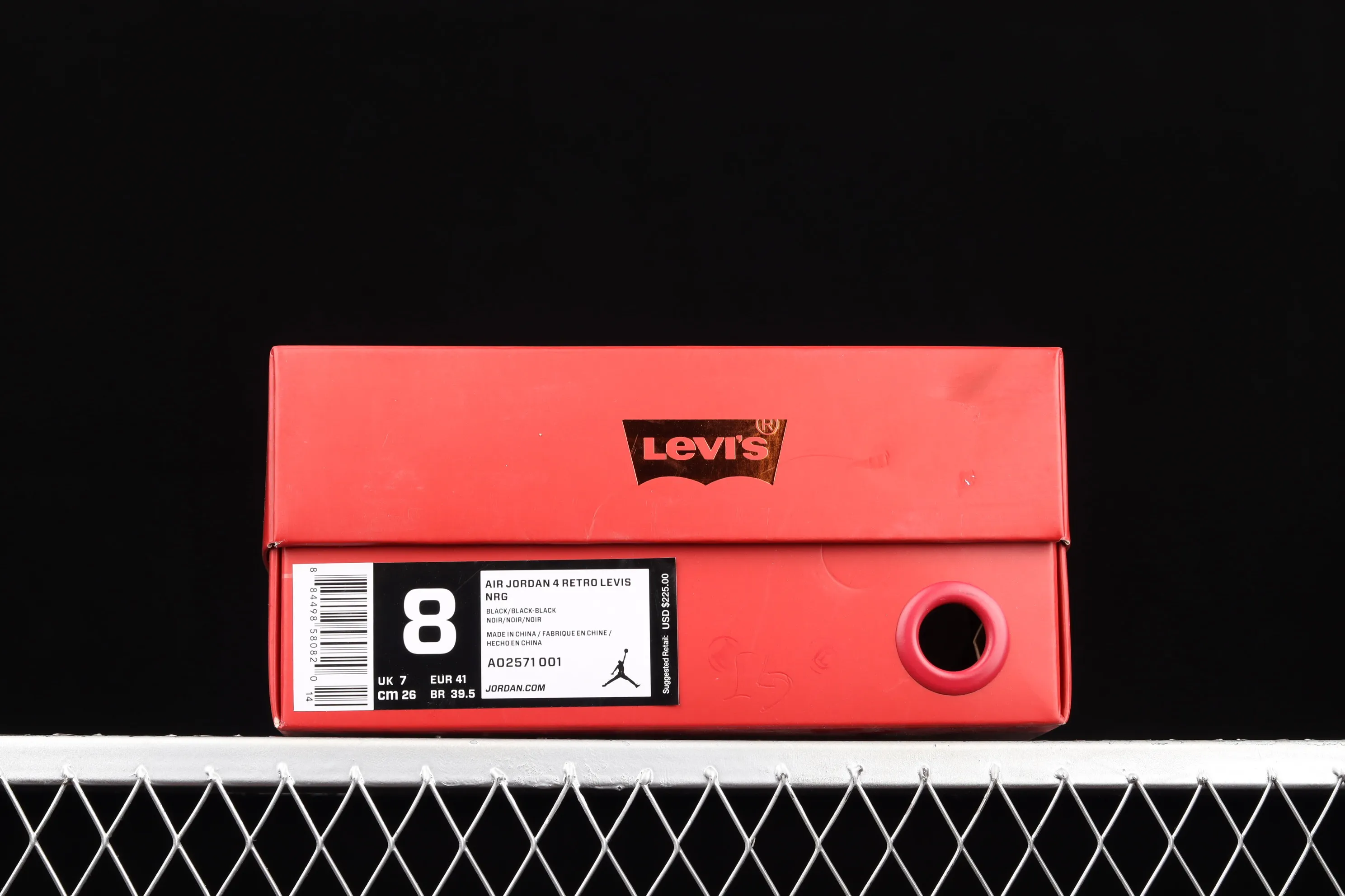 All categories Air Jordan Jordan series basketball shoes Air Jordan 4 G version Levi's x Air Jordan 4 AJ4 Joe 4 Levi's joint tannin black AO2571-001